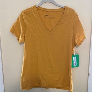 Pact NWT Yellow Tee Shirt Organic Cotton